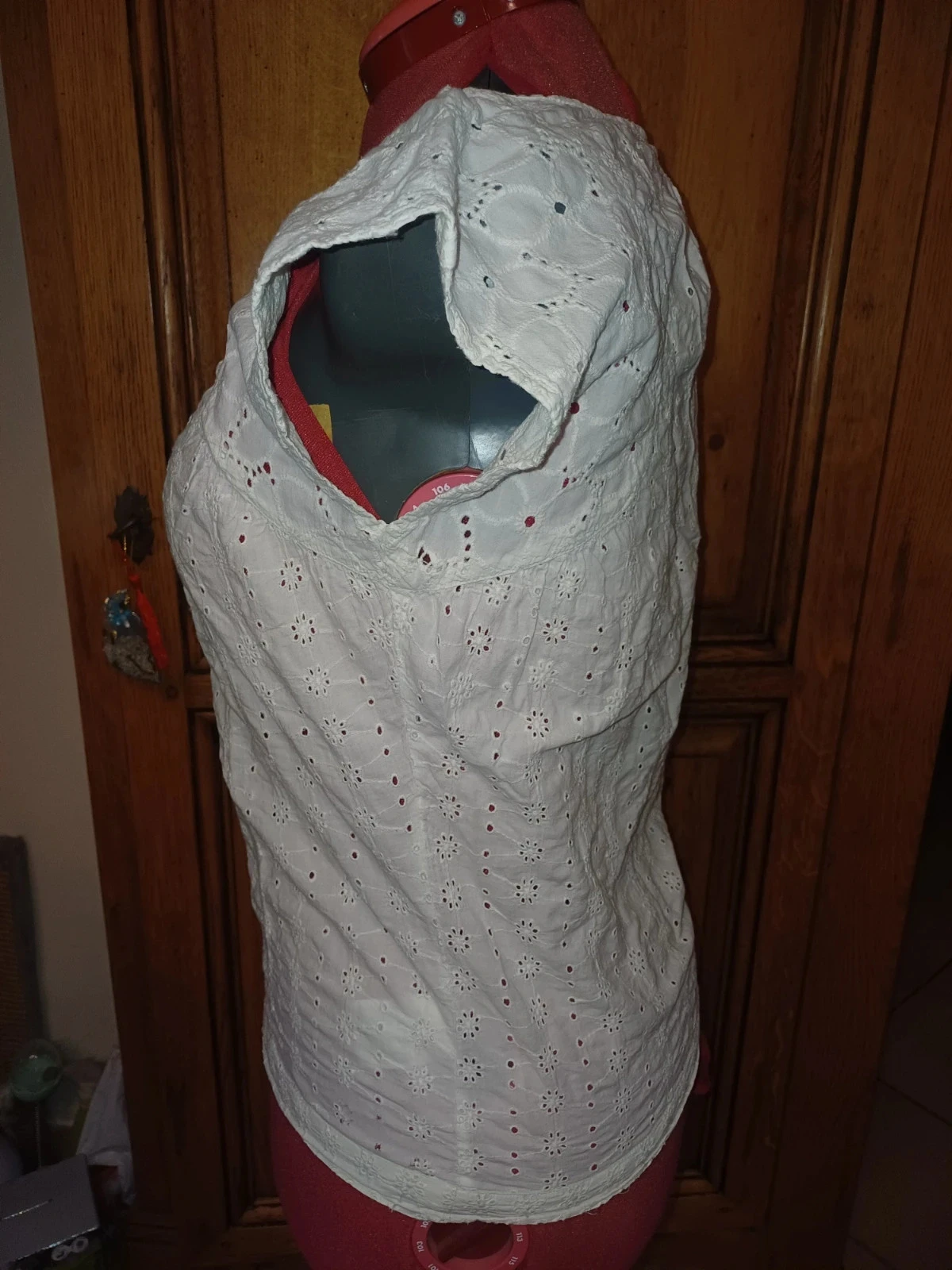 Witte blouse van katoen merk Naf Naf maat 36 – photo 4